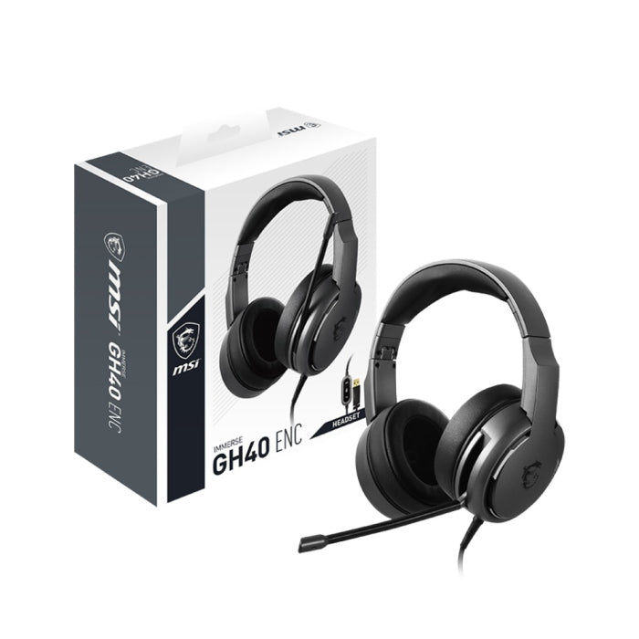 MSI Immerse GH40 Wired Gaming Headset - Black