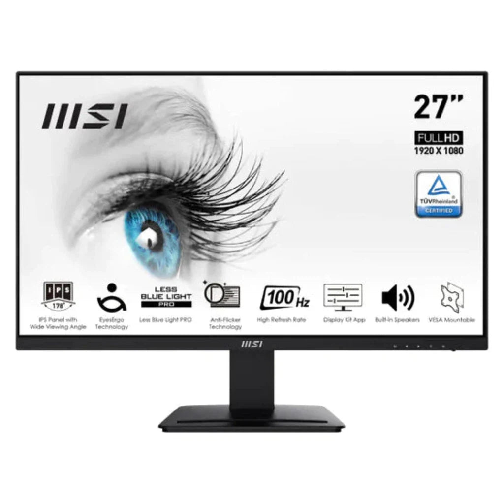 MSI Pro MP273A - 27.0" FHD IPS / 1ms / D-Sub / HDMI / DisplayPort -Speaker M/M- Monitor