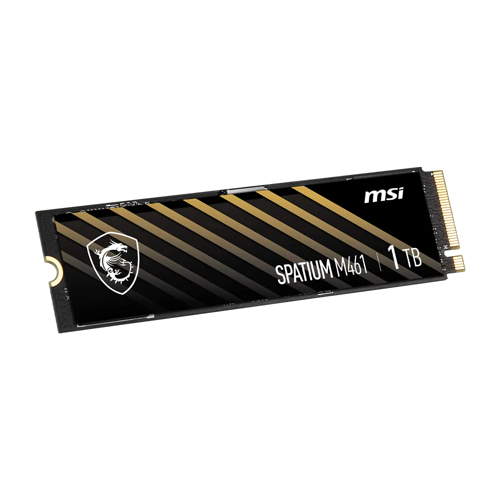 MSI SPATIUM M461 M.2 2280 PCIe GEN4x4 NVMe SSD (R:5,000 MB/s W:3,200 MB/s) - 1TB