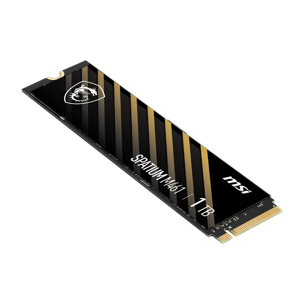 MSI SPATIUM M461 M.2 2280 PCIe GEN4x4 NVMe SSD (R:5,000 MB/s W:3,200 MB/s) - 1TB