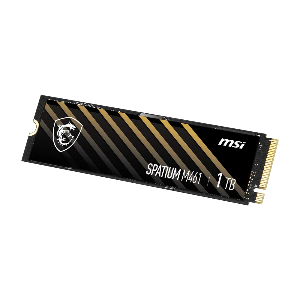MSI SPATIUM M461 M.2 2280 PCIe GEN4x4 NVMe SSD (R:5,000 MB/s W:3,200 MB/s) - 1TB