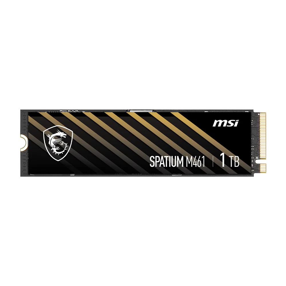 MSI SPATIUM M461 M.2 2280 PCIe GEN4x4 NVMe SSD (R:5,000 MB/s W:3,200 MB/s) - 1TB