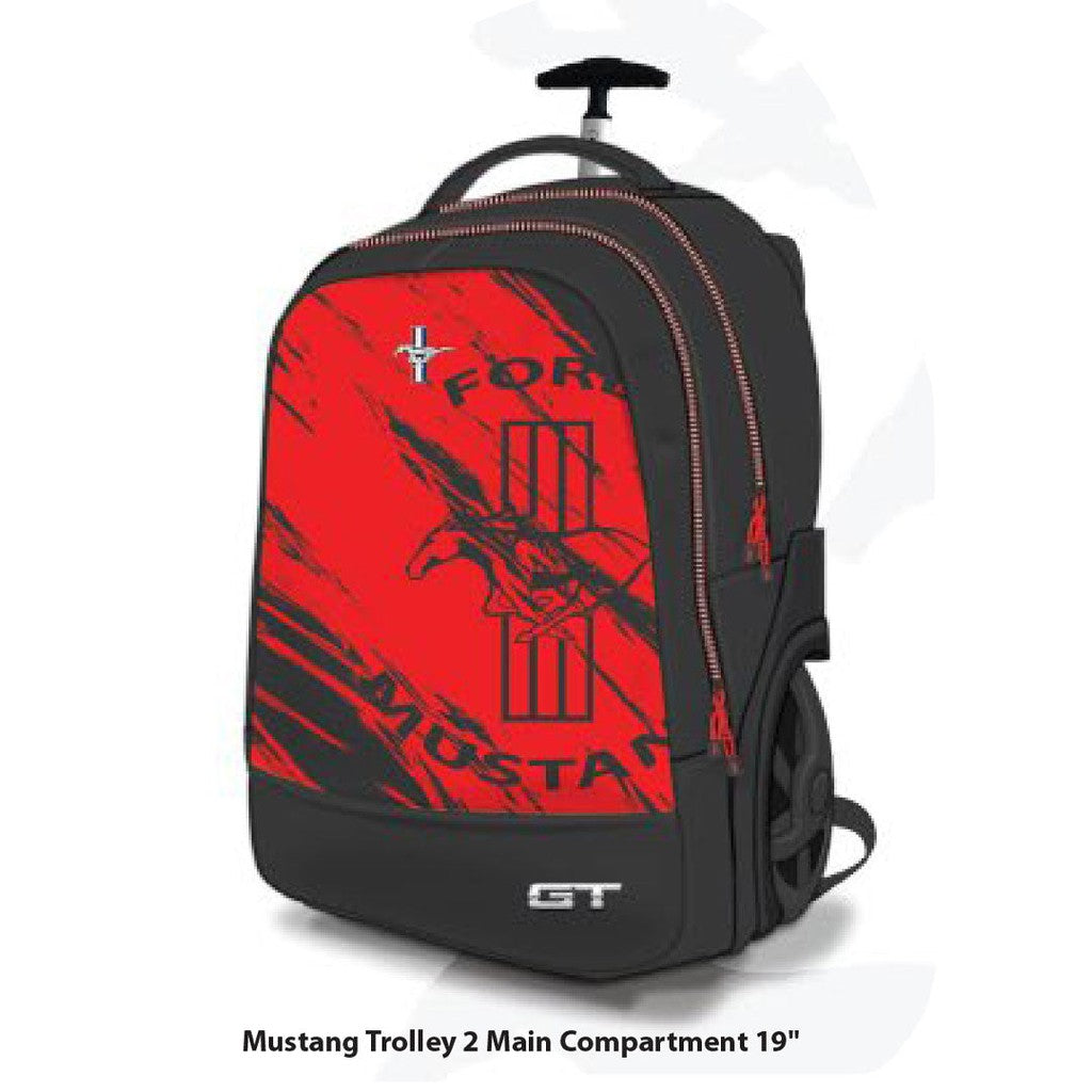 MUSTANG GT RED TROLLY BAG