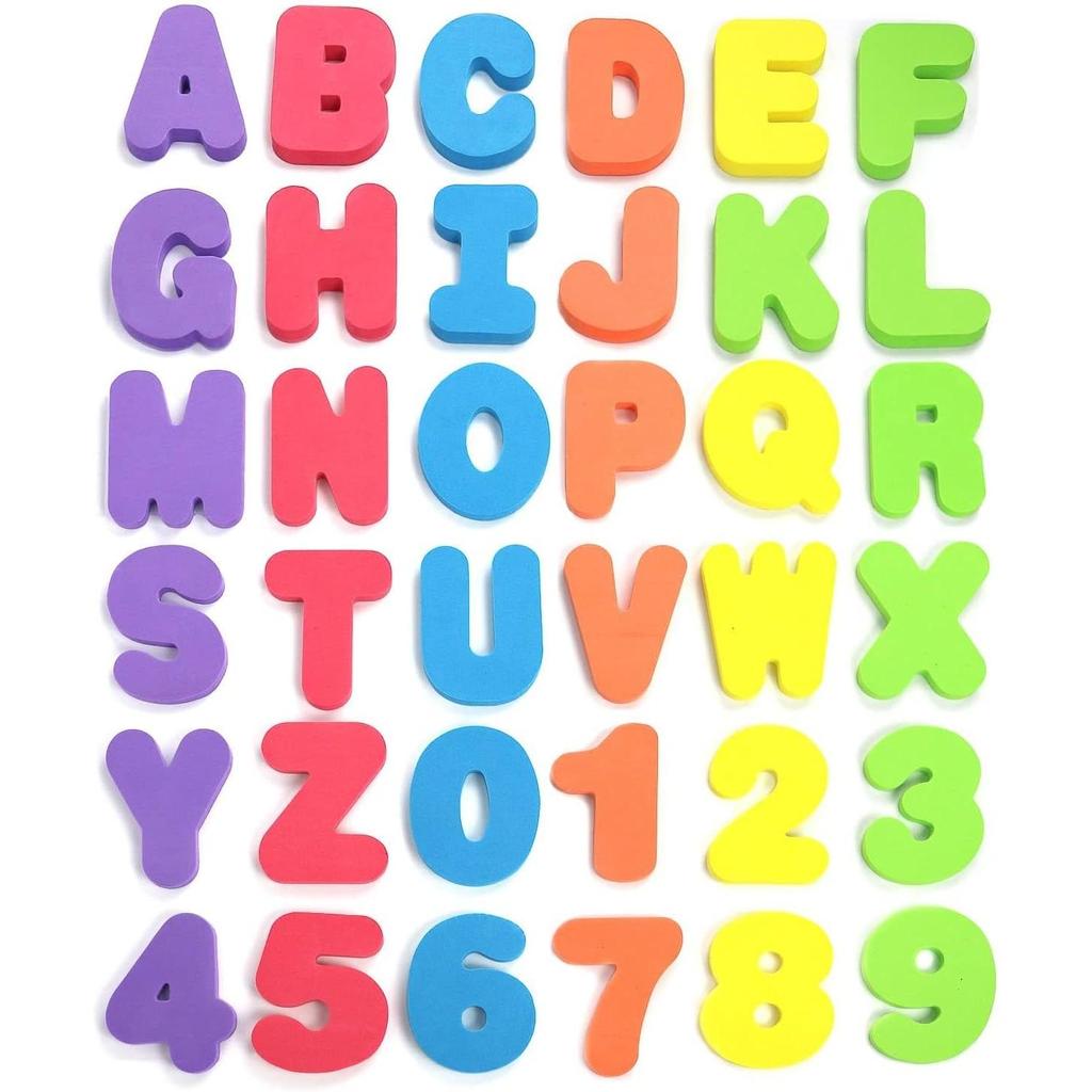 Magnetic Foam English Letters and Numbers pack