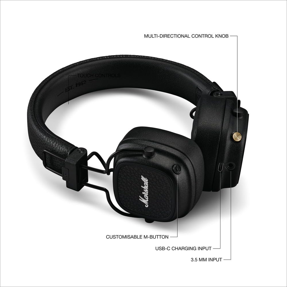 Marshall Major V Headphones Black