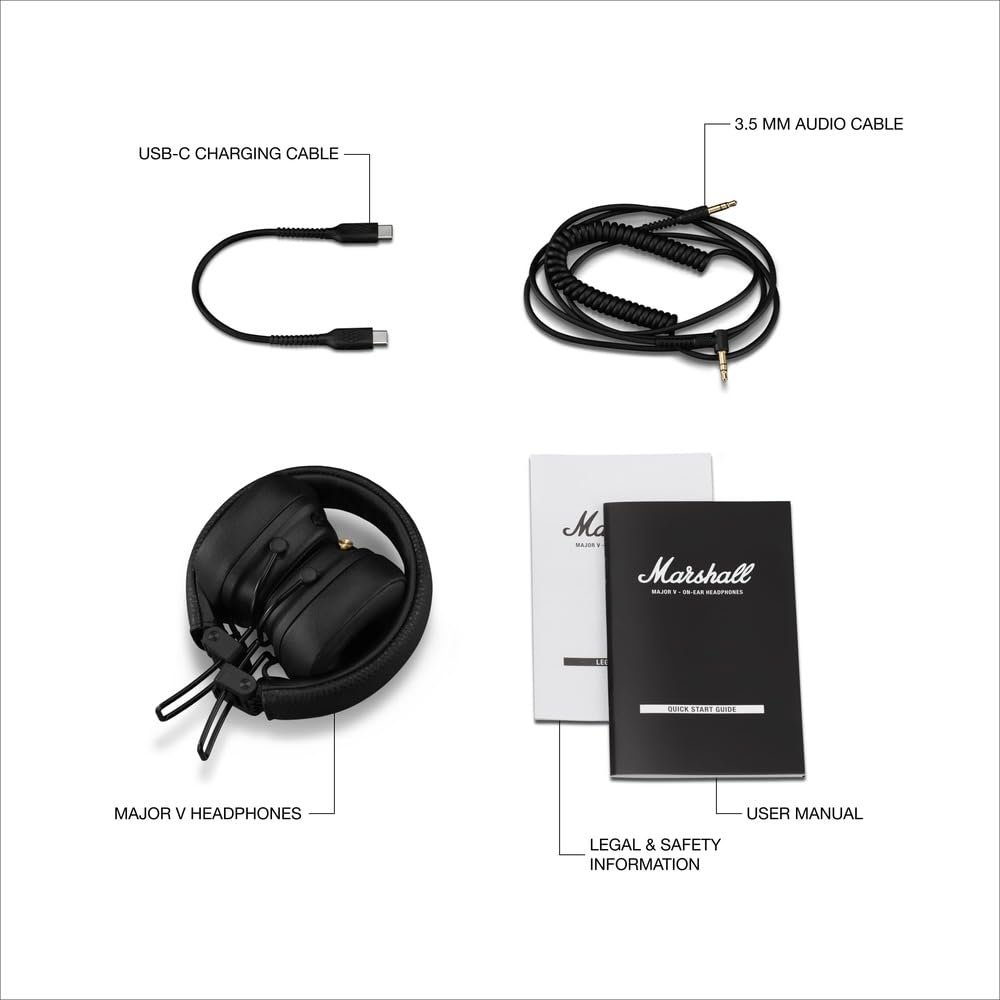 Marshall Major V Headphones Black