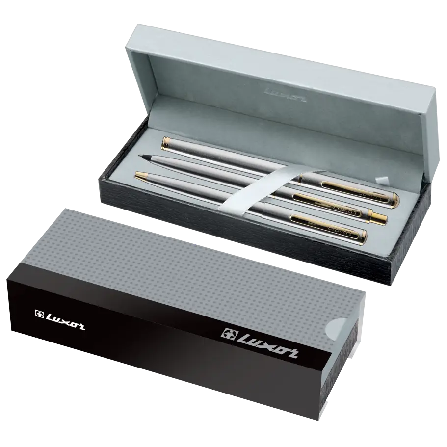 Luxor- Marvel Pen Set Of 3Pens- Silver & Gold- Small