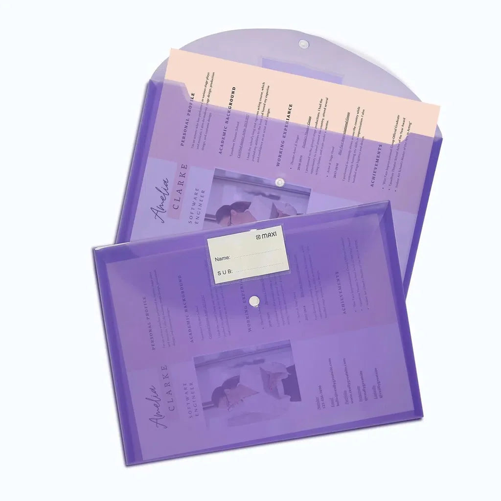 Maxi Free Size Clear Bag, Pack Of 3, Assorted, MX-300A