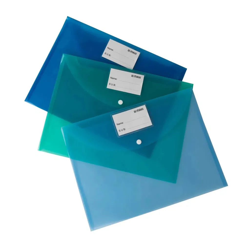 Maxi Free Size Clear Bag, Pack Of 3, Assorted, MX-300A