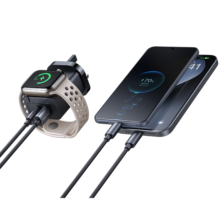 Mcdodo 2-in-1 30W Travel Adapter With Built-in Apple Watch Charger