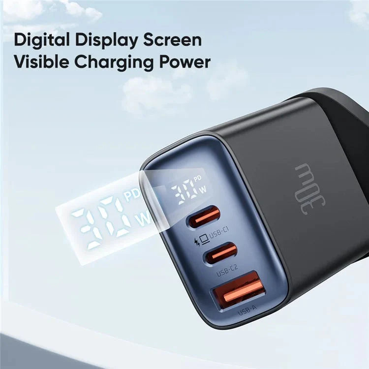 Mcdodo 30W 3-Port Digital Display Fast Charger