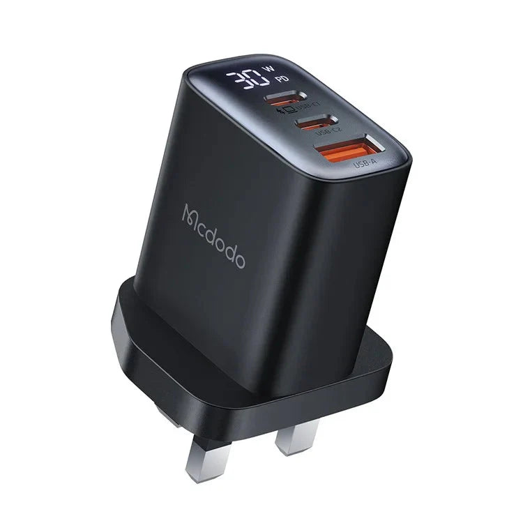 Mcdodo 30W 3-Port Digital Display Fast Charger