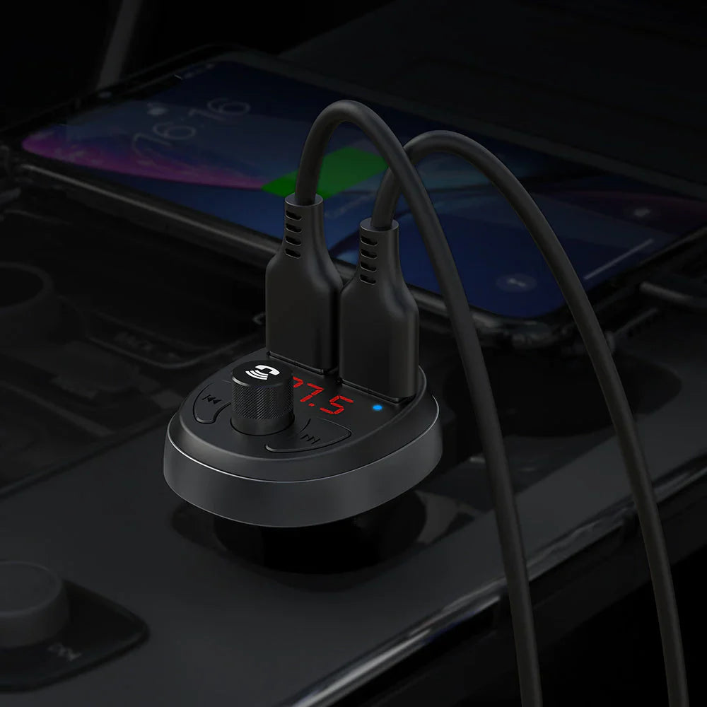 Mcdodo CC-6880 Bluetooth5.1 FM Dual USB Car Charger