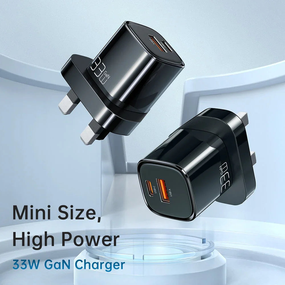 Mcdodo CH-0591 Nano Series 33W PD+QC Dual Port Charger (UK plug)