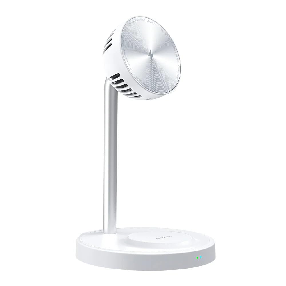 Mcdodo CH-2150 Magnetic 2-in-1 Wireless Charging Stand with Cooling Fan - White
