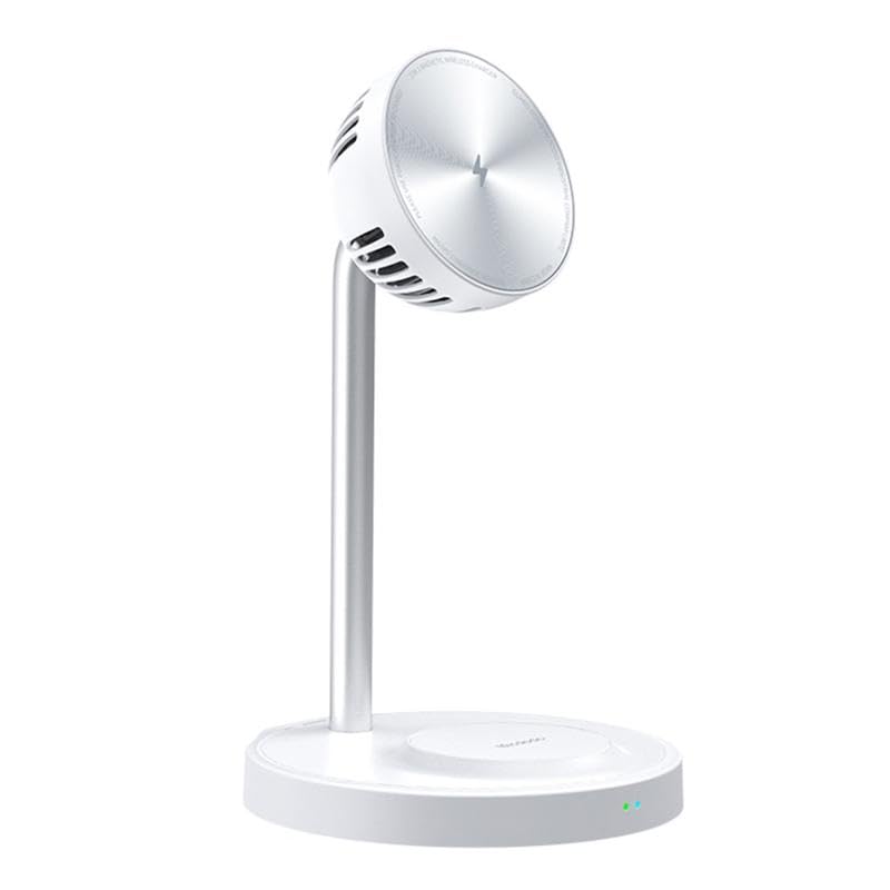 Mcdodo CH-2150 Magnetic 2-in-1 Wireless Charging Stand with Cooling Fan - White