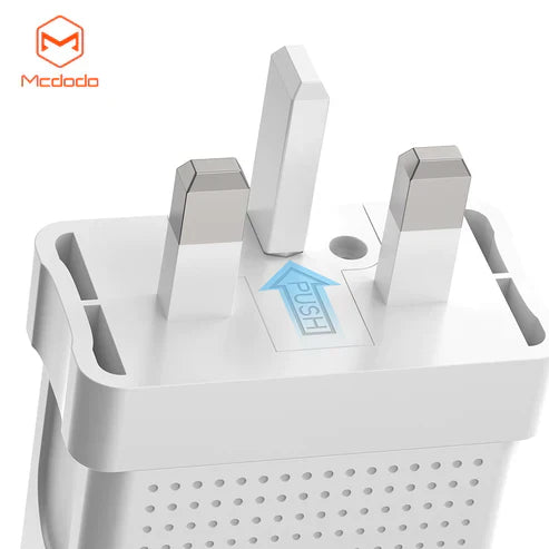 Mcdodo CH-572 Dual USB Charger (UK) + Type-C Cable / Travel Set