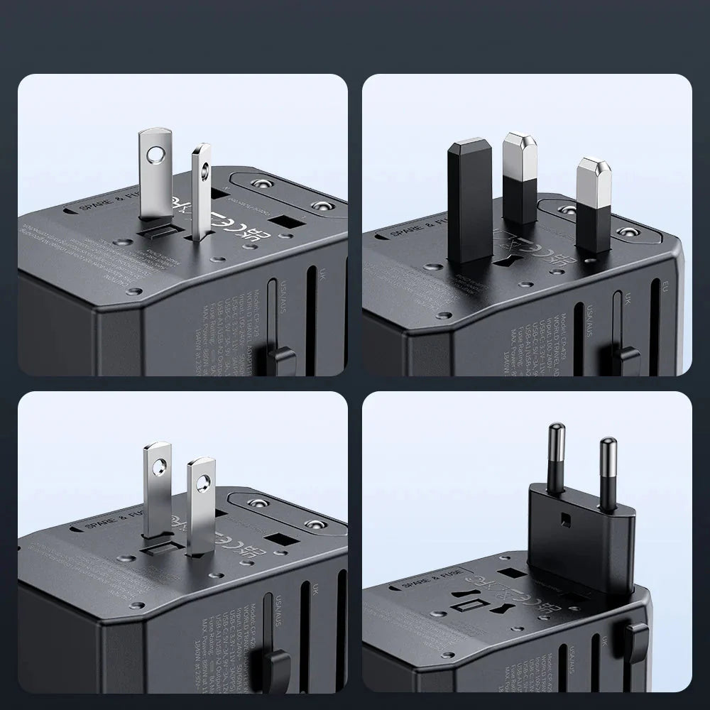 Mcdodo G3 Universal 33W Travel Adapter 1C+2A+1AC - Black