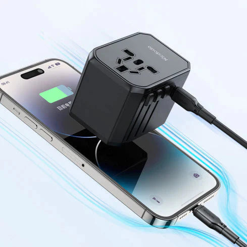 Mcdodo G3 Universal 33W Travel Adapter 1C+2A+1AC - Black