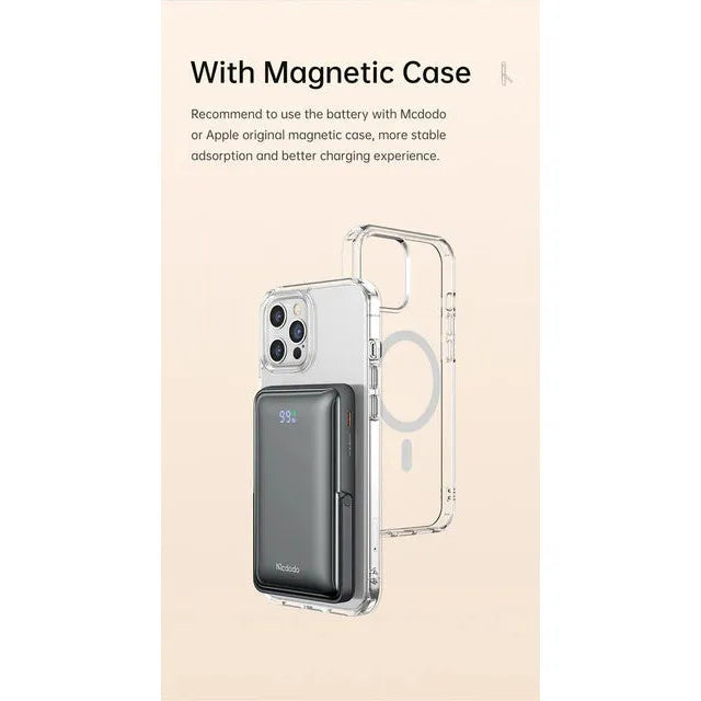 Mcdodo Gopower Wireless Digital Magnetic Display PD 20W Power Bank 10000mAh