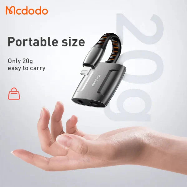 Mcdodo Lightning to Lightning and DC3.5mm cable 0.1m