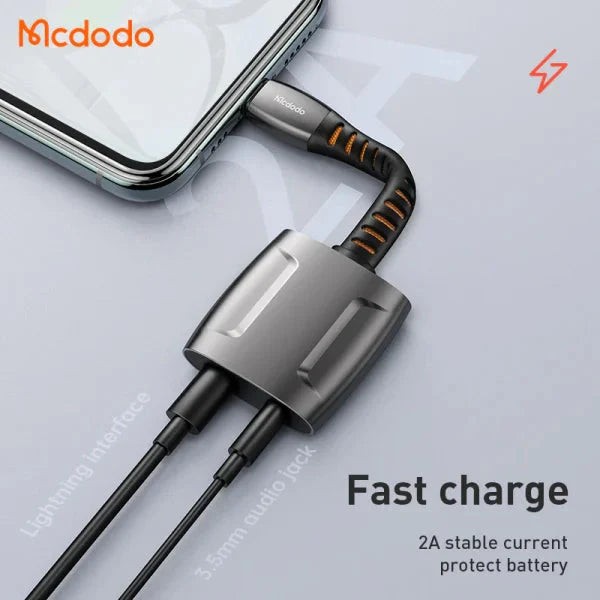 Mcdodo Lightning to Lightning and DC3.5mm cable 0.1m