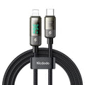 Mcdodo USB-C to Lightning 1.8m 36W Digital Display PD Cable - Black