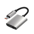 Mcdodo USB C to USB C & AUX 3.5mm Audio Adapter with DAC - Silver