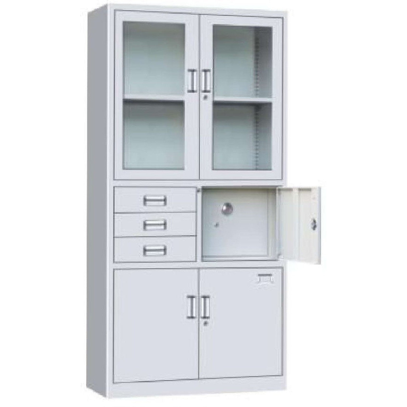 Metal File Cabinet 2 Doors 2 Drawers