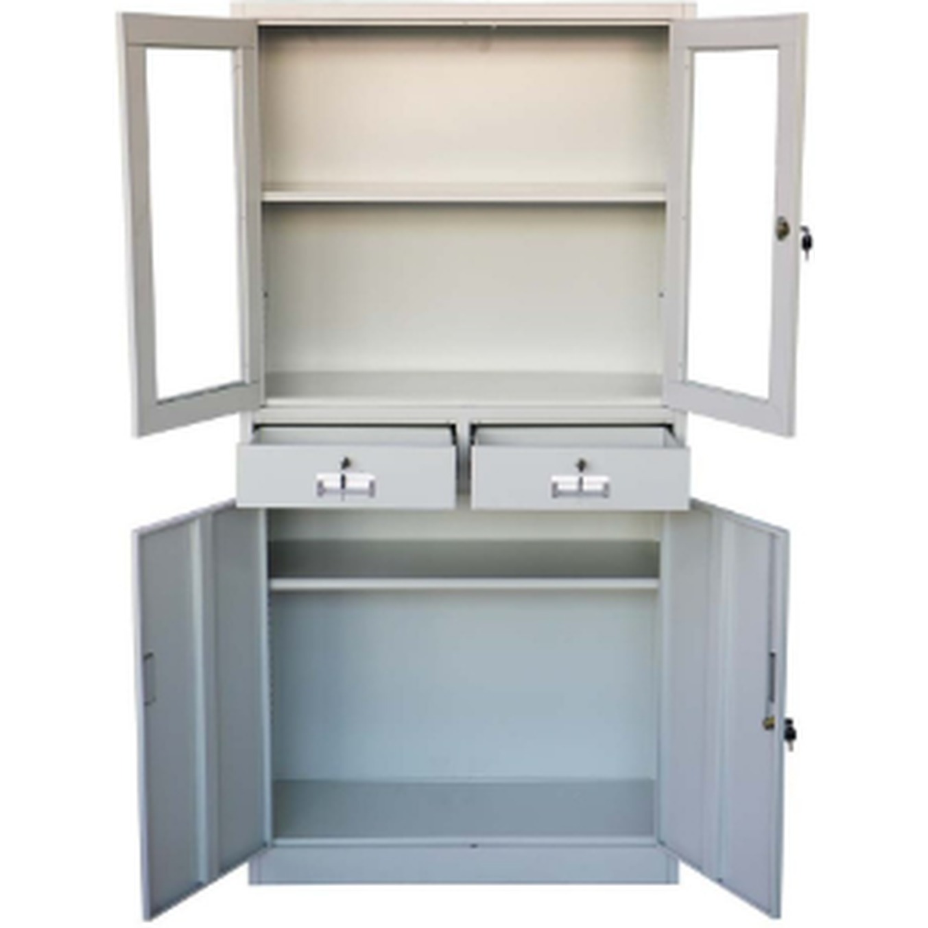 Metal File Cabinet 2 Doors 3 Drawers