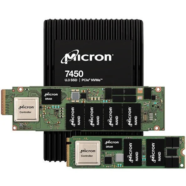Micron MTFDKCC7T6TFR-1BC15ABYYR 7450PRO 7.68TB PCI Express 4.0x4 2.5-Inch Solid State Drive
