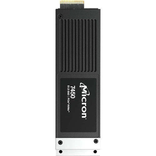 Micron MTFDKCE1T9TFR-1BC15ABYYR 7450Pro 1.92TB PCI Express NVMe 4.0x4 E1.S Solid State Drive.