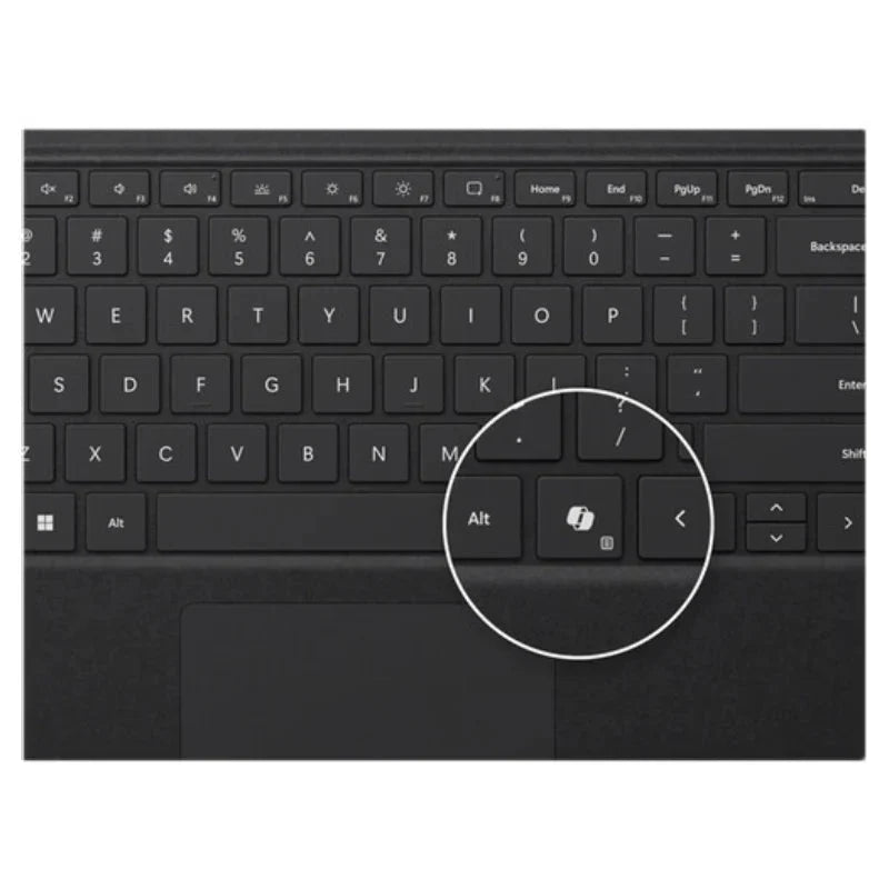 Microsoft Surface Pro Keyboard - Magnetic / Arabic/English / Black - Keyboard