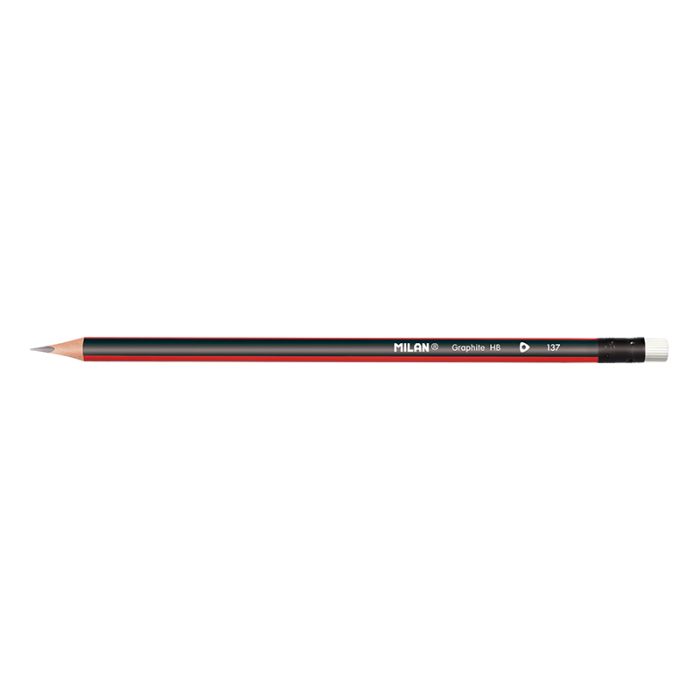 Milan Graphite Triangular Pencils with Eraser 0712370312