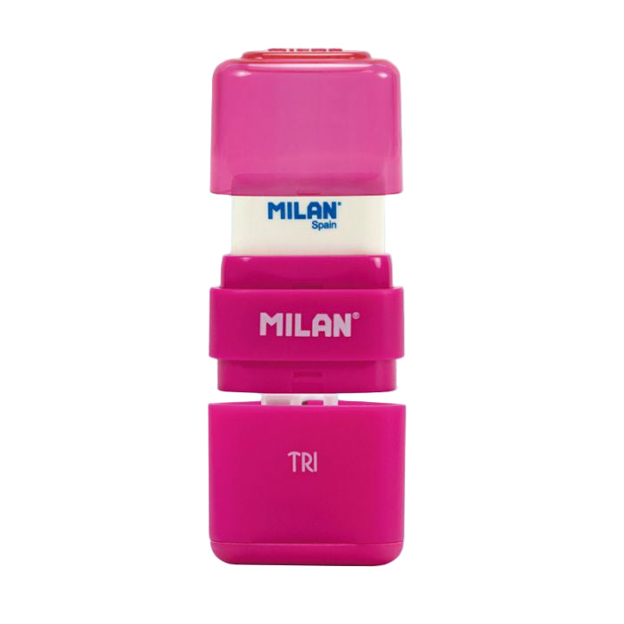 Milan sharpener  TRI with Erasers 4700116