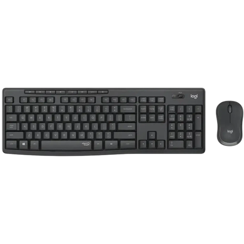 Logitech MK295 Silent Wireless Combo - 2.40GHz / Up to 10m / USB Wireless Receiver / Arb/Eng / Black - Keyboard & Mouse Combo