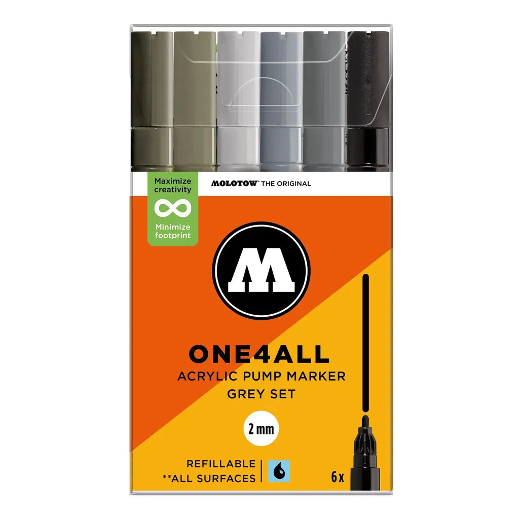 Molotow Acrylic marker One4All 127HS Grey Set
