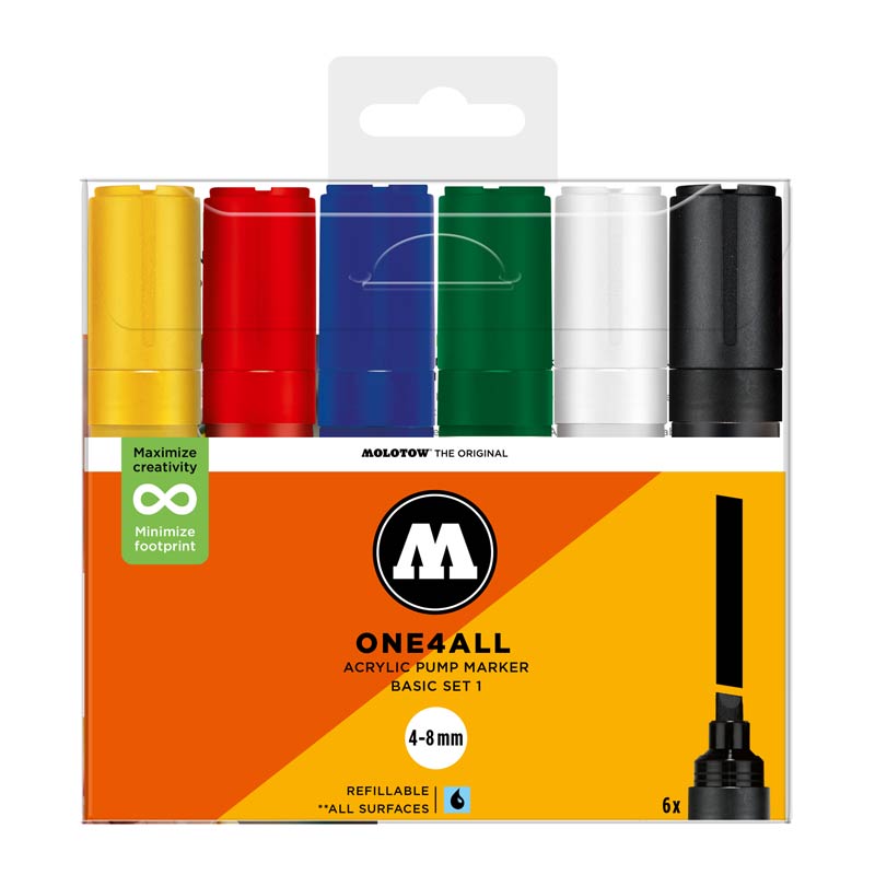 Molotow Acrylic marker One4All 327HS Basic Set 1