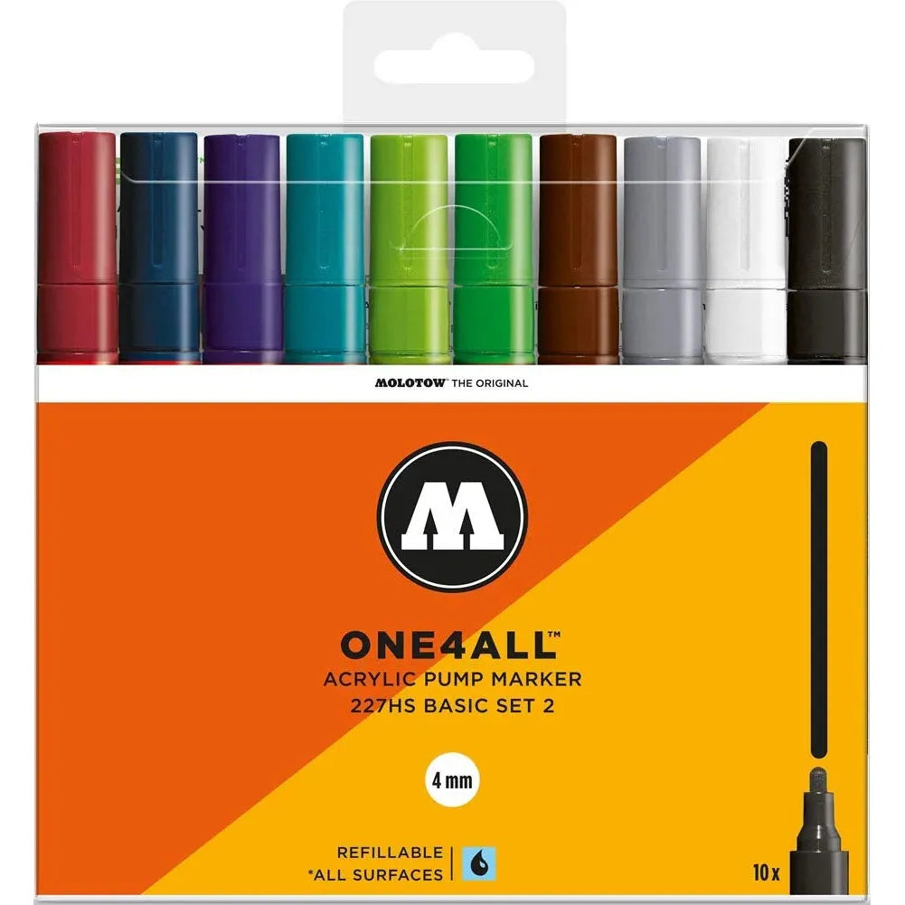 Molotow ONE4ALL 227HS Basic Set 2 (10 per Box)