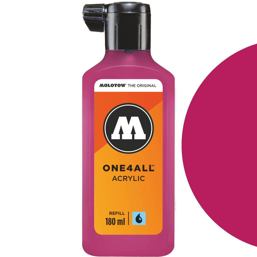 Molotow One 4 All Acrylic Paint Refill 180ml- Magenta