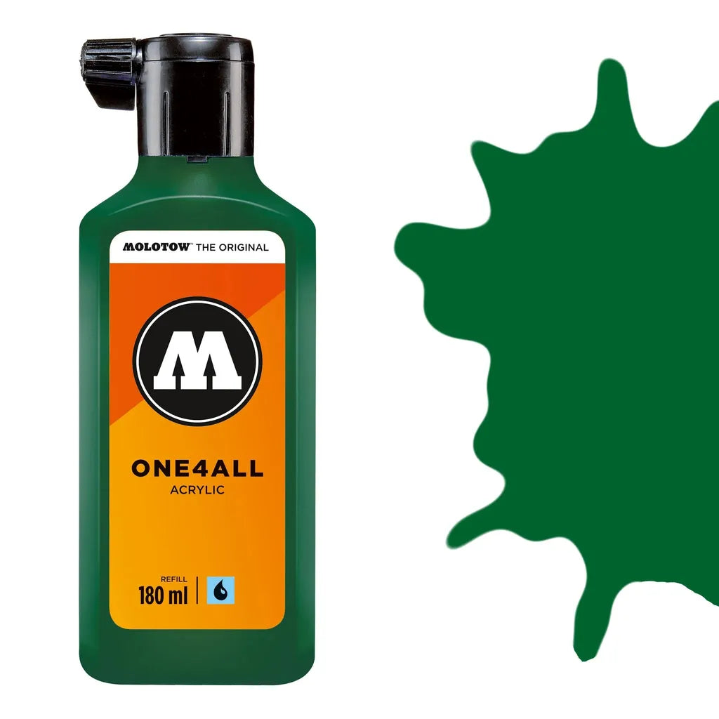 Molotow One 4 All Acrylic Paint Refill 180ml - Mister Green