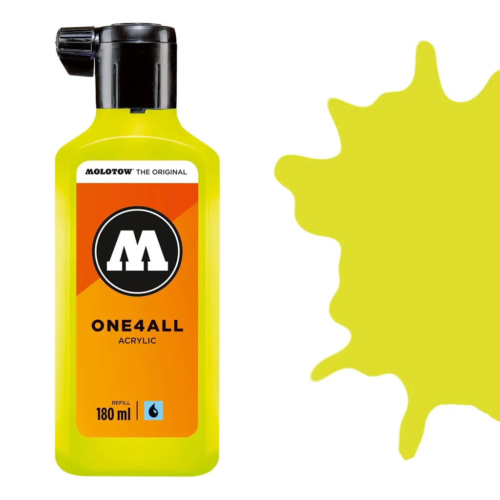 Molotow One 4 All Acrylic Paint Refill 180ml- Poison Green
