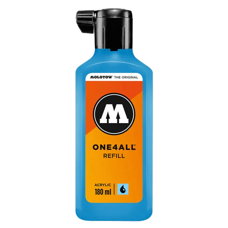 Molotow One 4 All Acrylic Paint Refill 180ml- Shock Blue