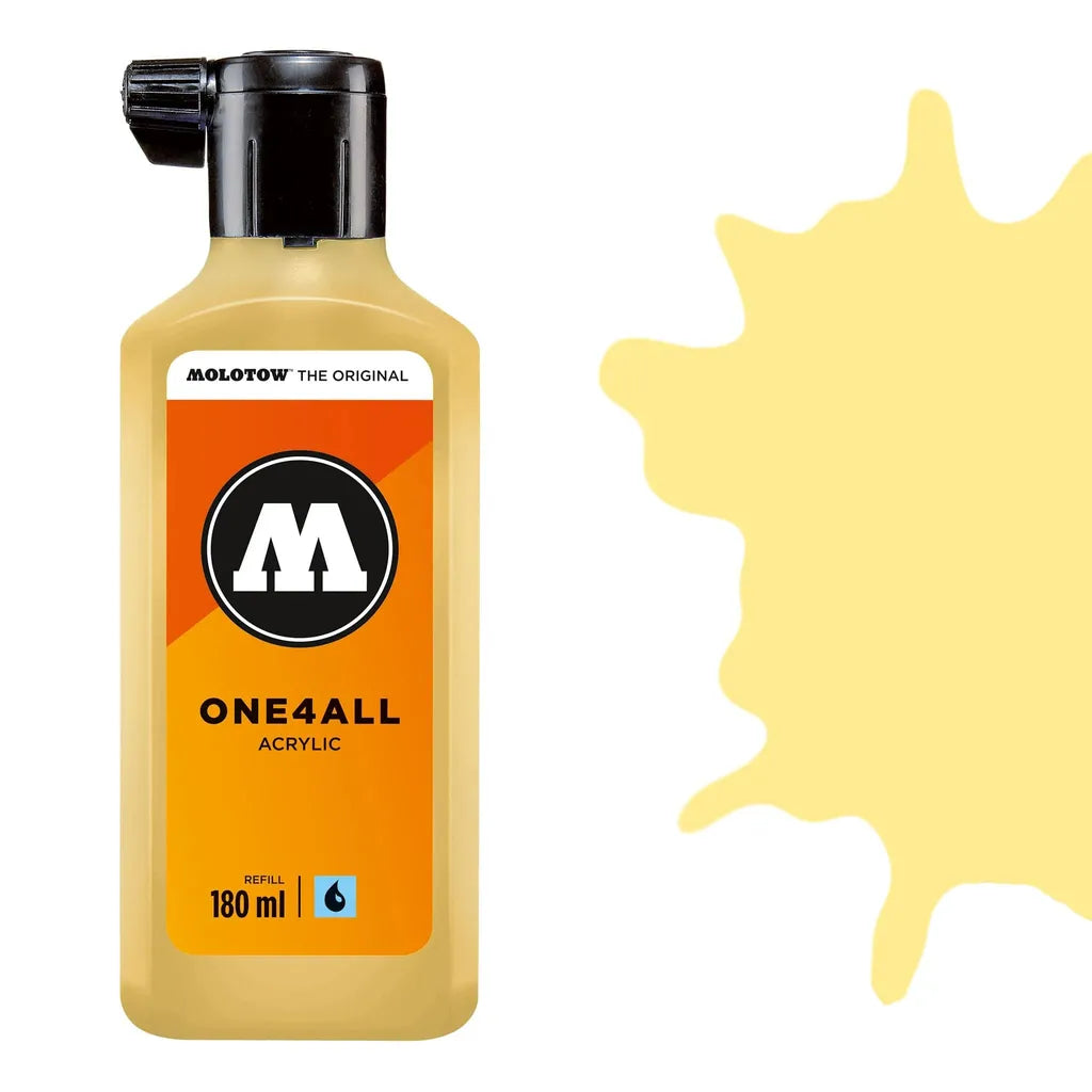 Molotow One 4 All Acrylic Paint Refill 180ml- Vanilla Pastel