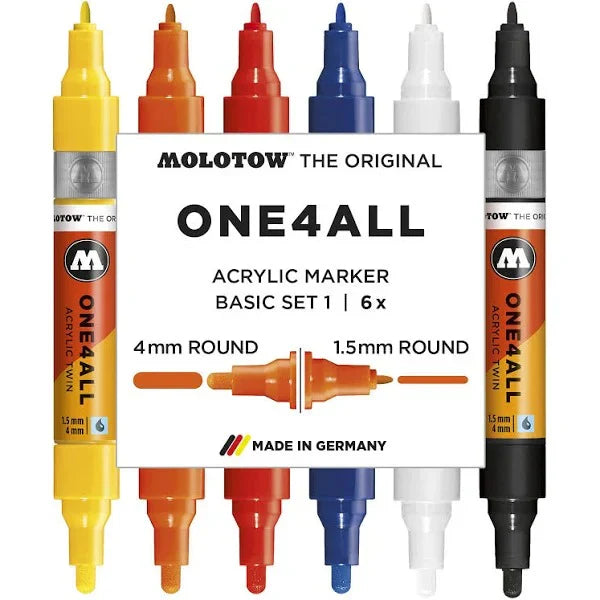 Molotow One4All Acrylic Twin Basic Set 1