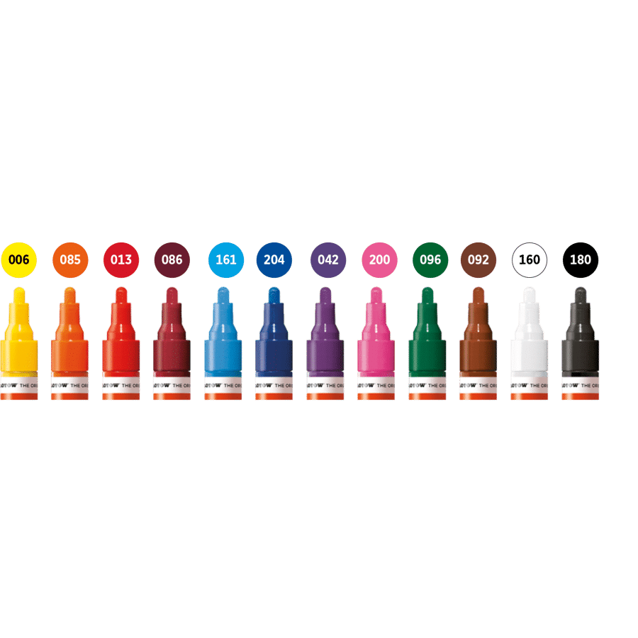 Molotow- One4all Acrylic Marker- 4mm Main Kit1 X 12 (200.153)