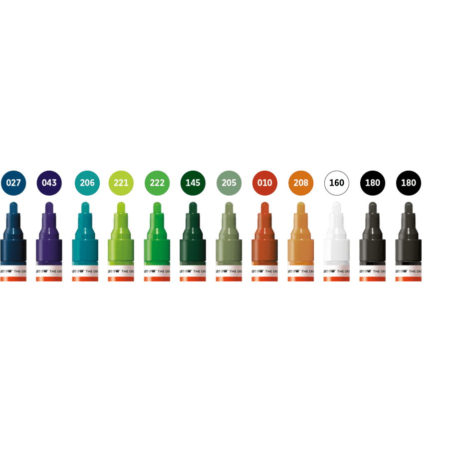 Molotow- One4all Acrylic Marker- 4mm Main Kit2 X 12 (200.164)