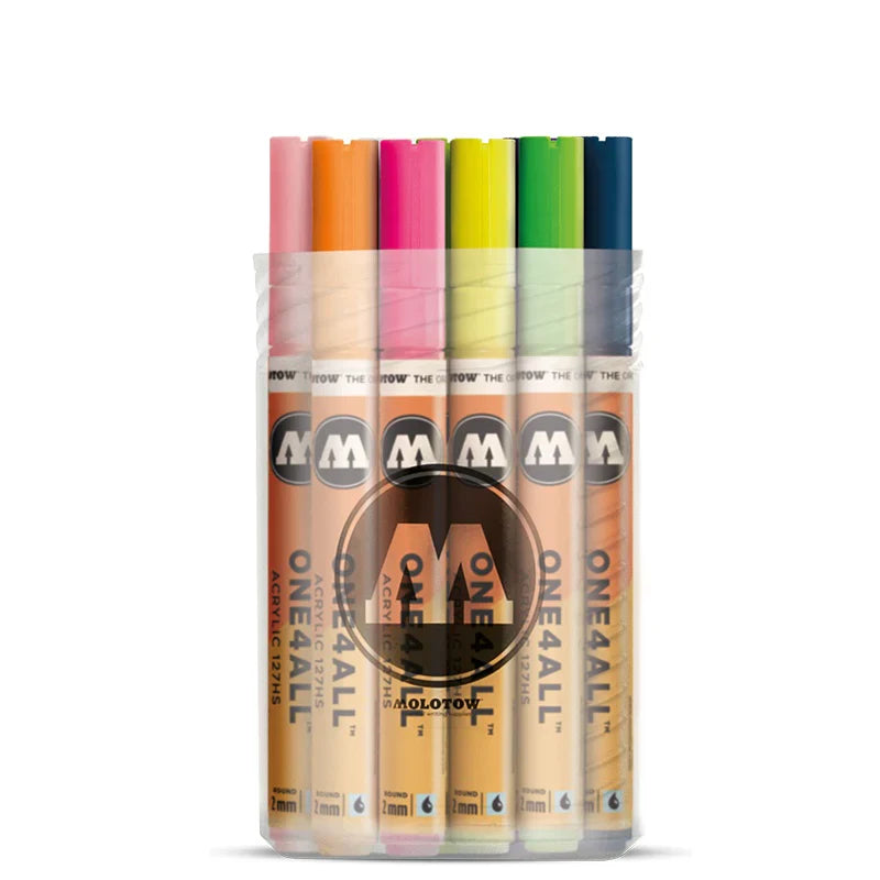 Molotow - One4all Acrylic Paint Marker - Main Kit 1 - Set Assorted Colors Set 20 Marker