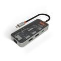 Mowsil 6-in-1 USB-C Hub Docking Station 4K@60Hz HDMI 100W PD RJ45 2×USB 3.0 & USB-C Data MacBook iPad
