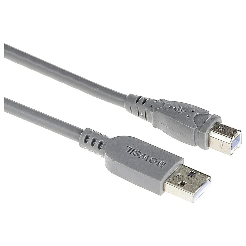 Mowsil USB 2.0 Type-A to Type-B Printer Cable - 480Mbps / 10 Meter / Grey